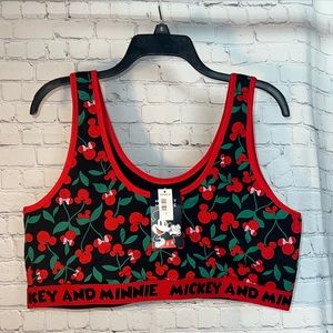 NWT Torrid Disney Mickey Minnie Sports Bra/Bralette, Size 3